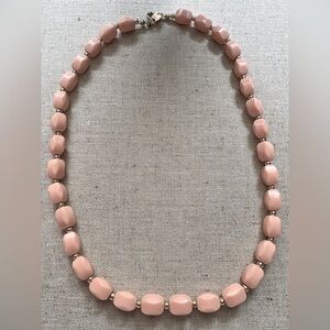 Vintage Pink Beaded Necklace